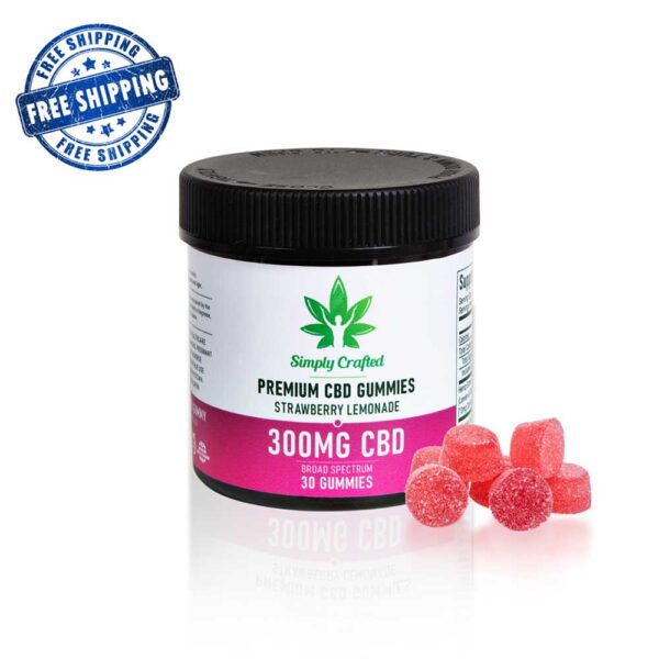 300mg CBD Gummies - Strawberry Lemonade